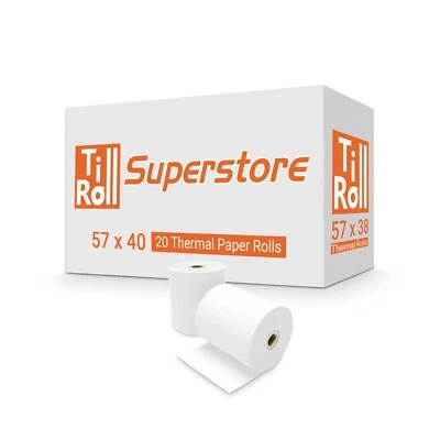 TILL ROLL SUPERSTORE Ingenico Move Thermal Paper Credit Card PDQ Receipt Rolls *BEST PRICE*
