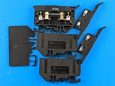 NEW Allen Bradley 1492-H7 Fused Terminal Blocks W/ 1492-N37 End 1492H7 Lot of 3