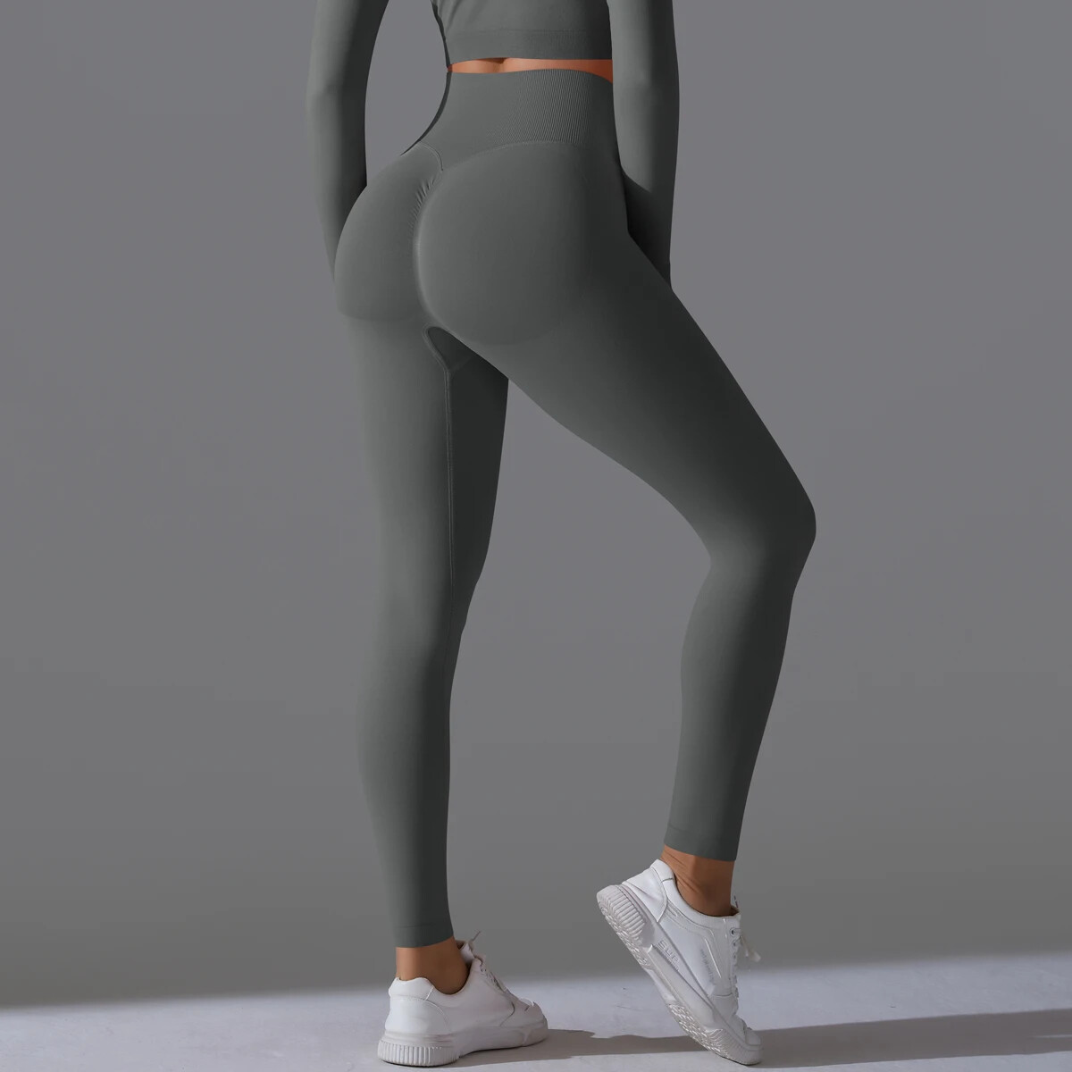 Seamless Yoga Pants for Workouts Running Training Booty Lifting Leggings-image