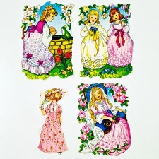 DDR Glanzbilder/Oblaten/Stampfersen GRIMM'S MÄRCHEN/ROSEN Poesiealbum/Scrapbook