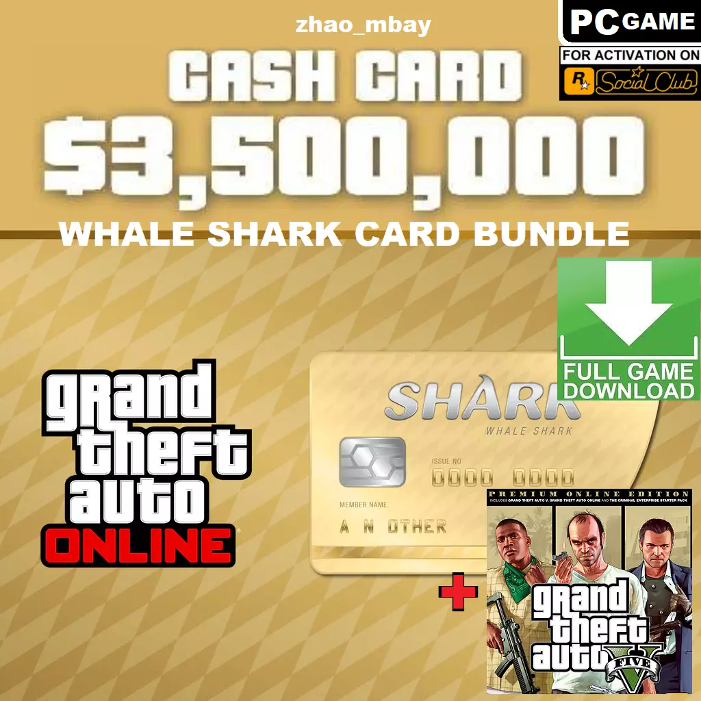 Grand Theft Auto V Premium online Edition & Whale Shark Card