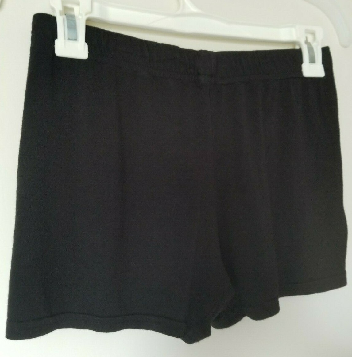 No Tag Solid Basic Black Elastic Waist Casual Sle… - image 7
