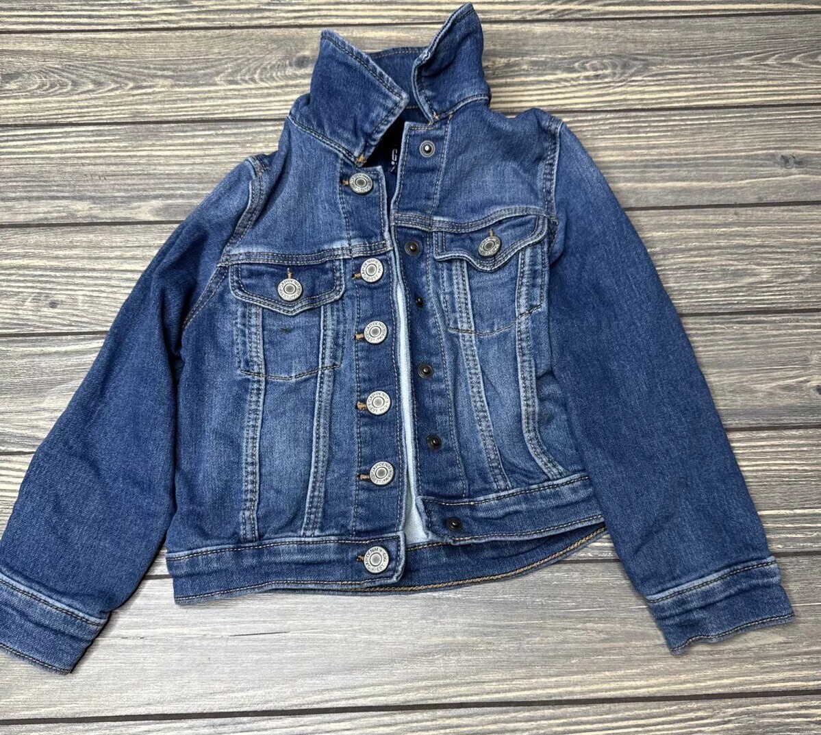 Gap Denim Kids Toddler Blue Denin Jean Jacket Girls Size