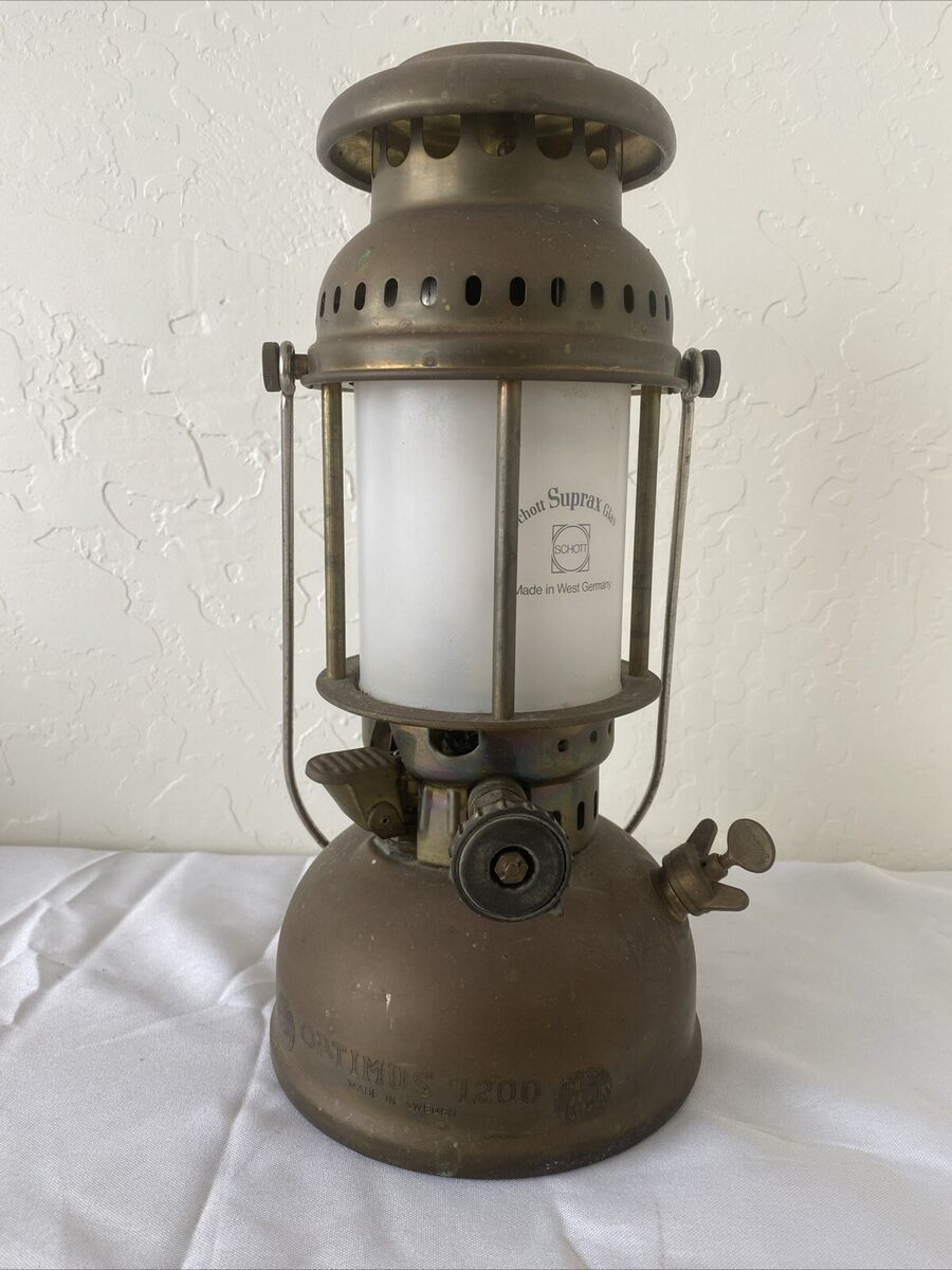 Optimus 1200 kerosene Lantern Lamp w/ Schott Suprax Glas Optimus 1200 kerosene Lantern Lamp w/ Schott Suprax Glas