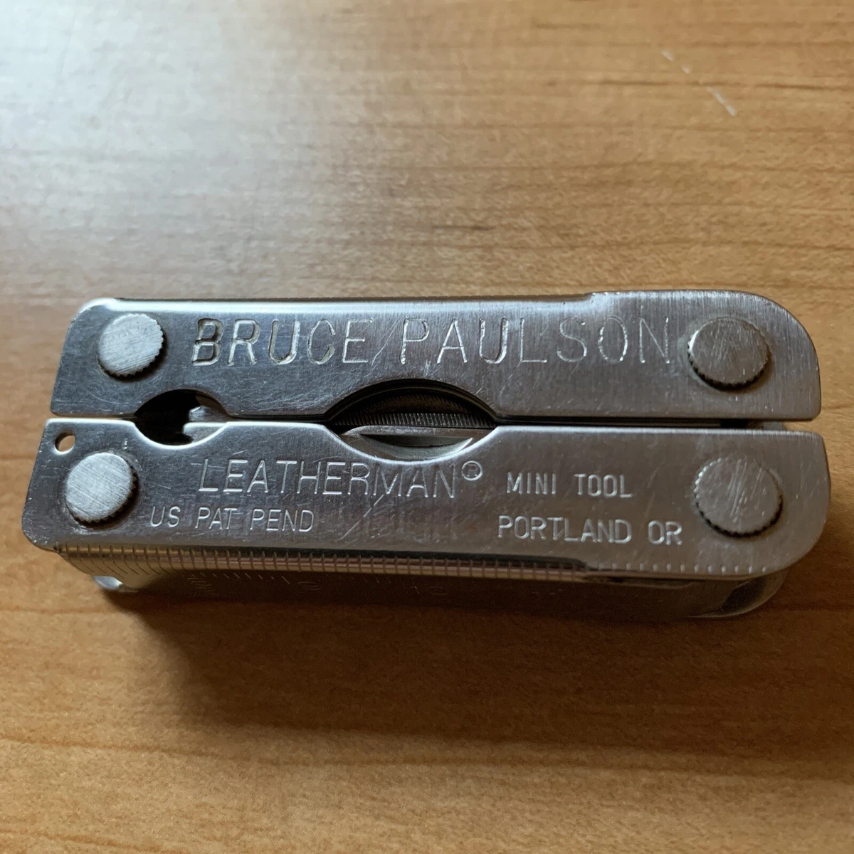 Early Vintage Patent Pending Leatherman Multi Folding Tool Engraved