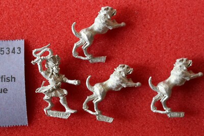 Games Workshop Warhammer Dark Elf Whelp Master Elves War Hounds MM73 Metal New