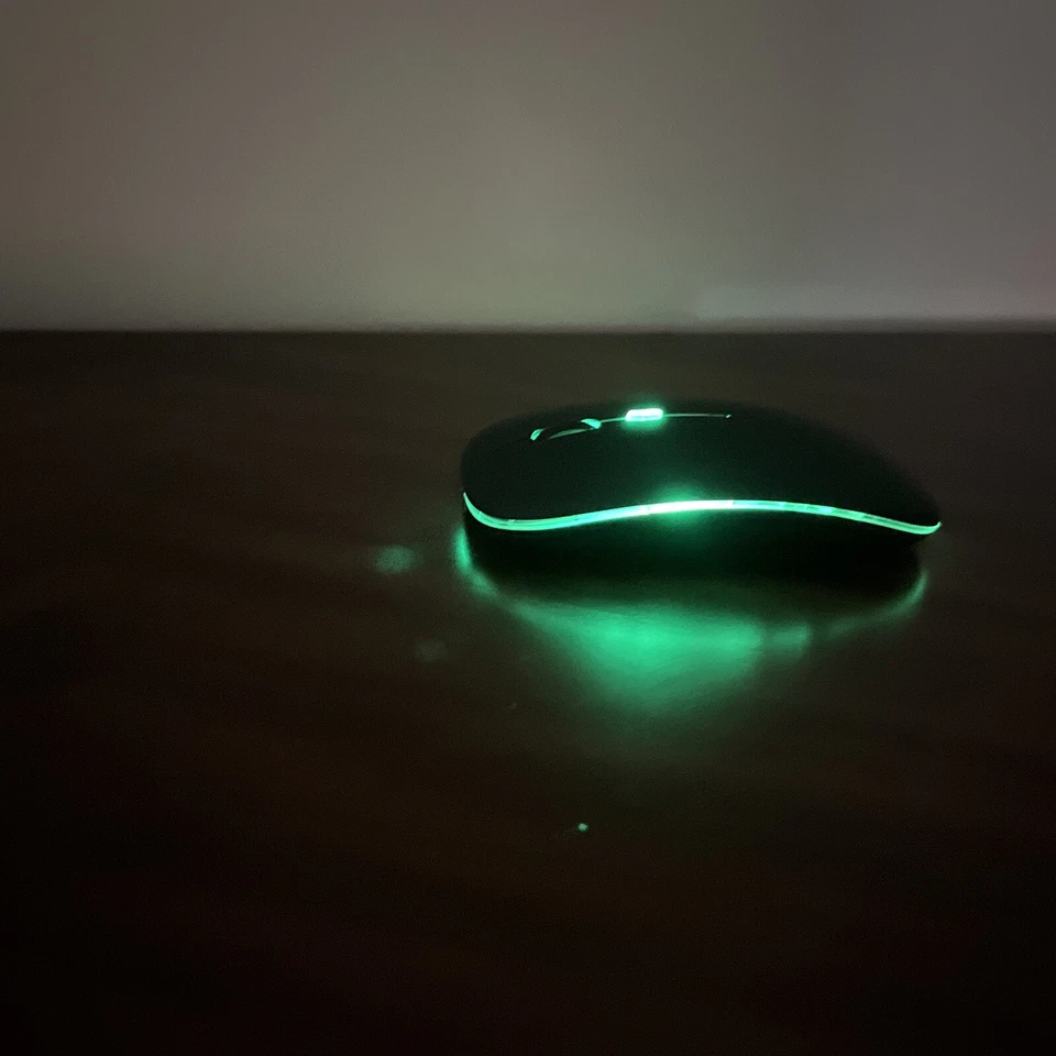 Wireless Mouse Bluetooth Rechargeable Mouse Ultra-Thin Silent LED Colorful - Image 2 of 4