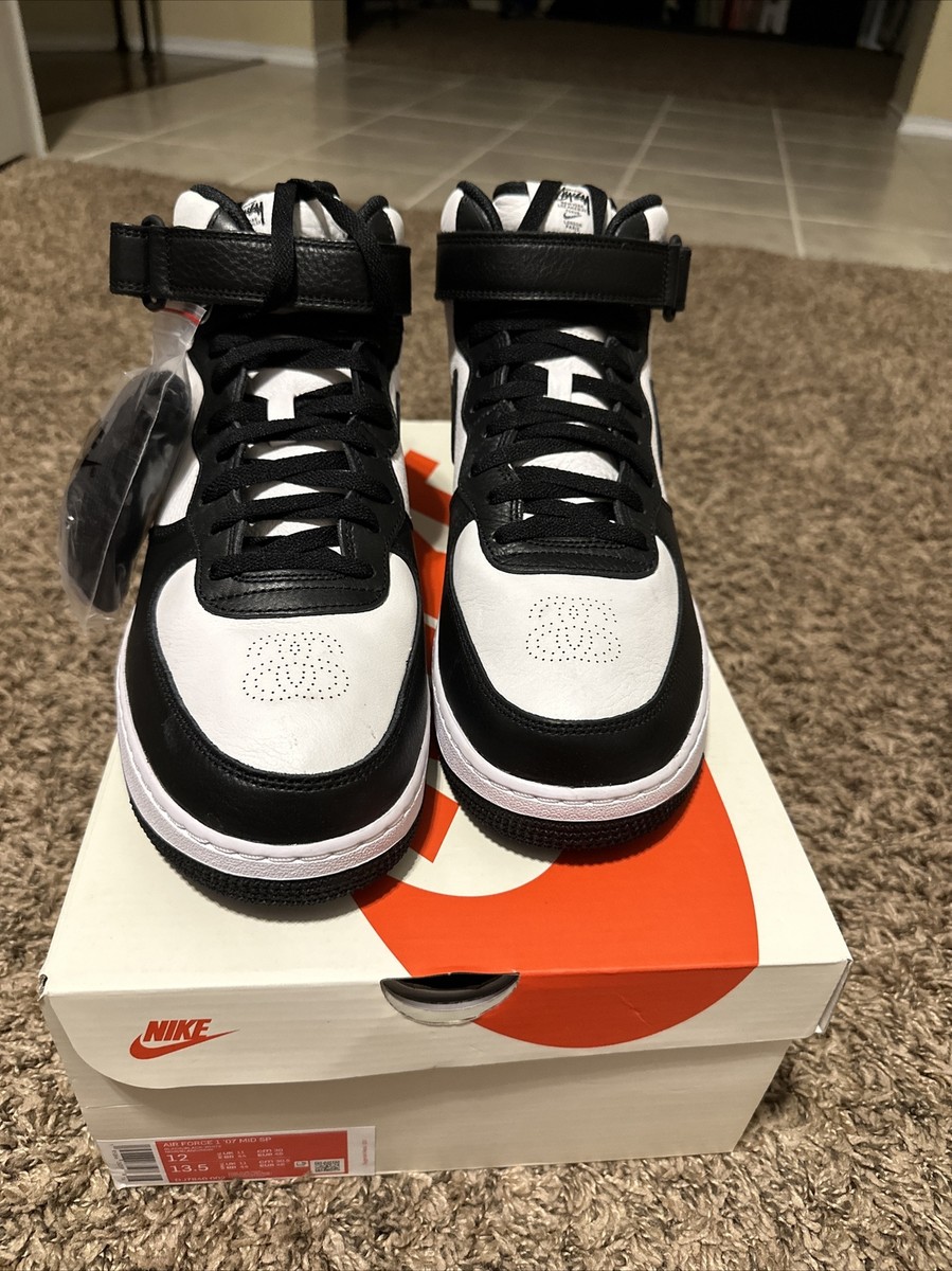 Nike Air Force 1 Mid x Stüssy Black & Light Bone DJ7840-002 Nike Air Force 1 Mid x Stüssy Black & Light Bone DJ7840-002