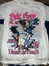 Vintage 1988 Pink Floyd "A Momentary Lapse Of Reason" White Men's Rock T-Shirt