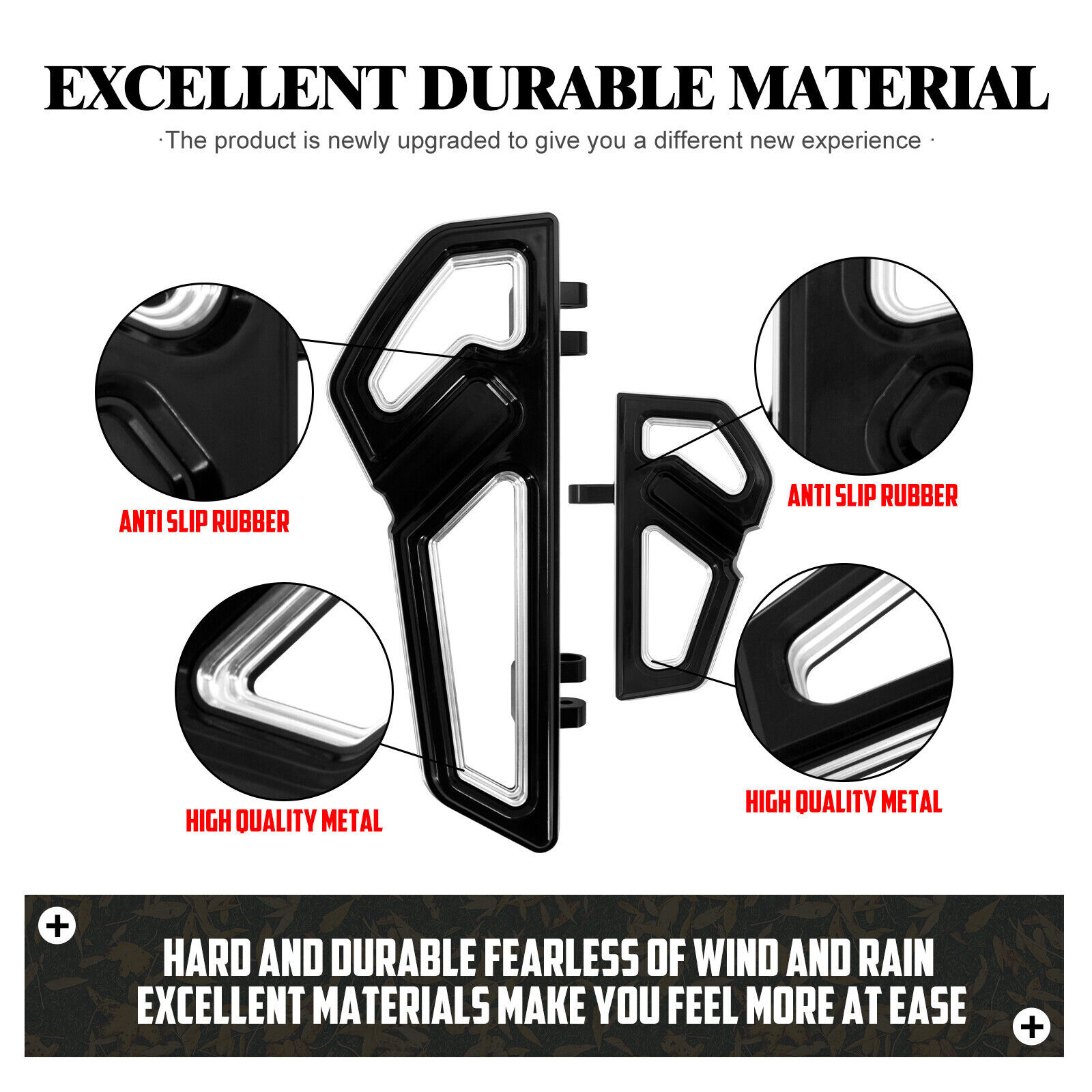 Empire Driver Passenger Floorboards Front Rear Footboard Peg Kit Fit