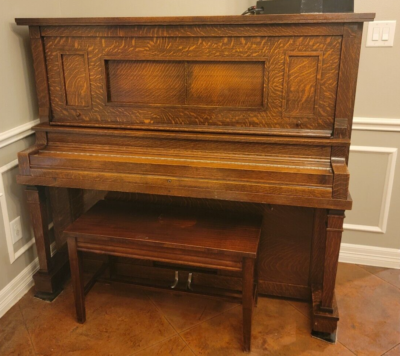 Antique Bush & Lane Player Piano upright farrand cecilian Piano Co