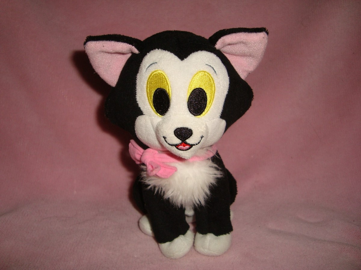 Disney - ねこ！ Disney Black & White Cat Figaro with pink Bow Plush 6