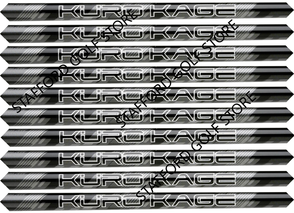 Mitsubishi Kuro Kage .370 Black 2nd Gen Iron Golf Shafts BUNDLE
