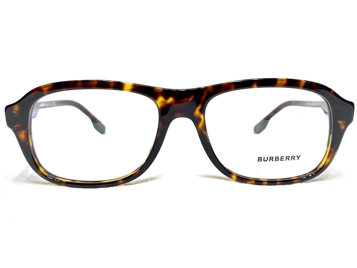 NEW Burberry B2299 3002 Mens Dark Havana Square Designer Eyeglasses Frames  54/17
