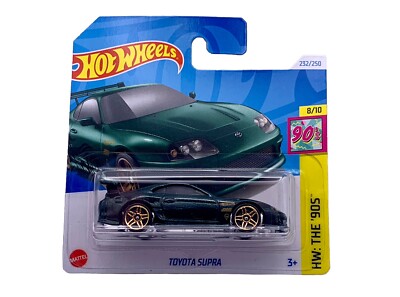 Hot Wheels Toyota Supra Mk 4, grün, 2024 P Case HW The 90s. JDM 1:64 neu OVP