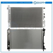 Aluminum Radiator & Condenser Cooling Kit For Chevrolet Equinox GMC Terrain