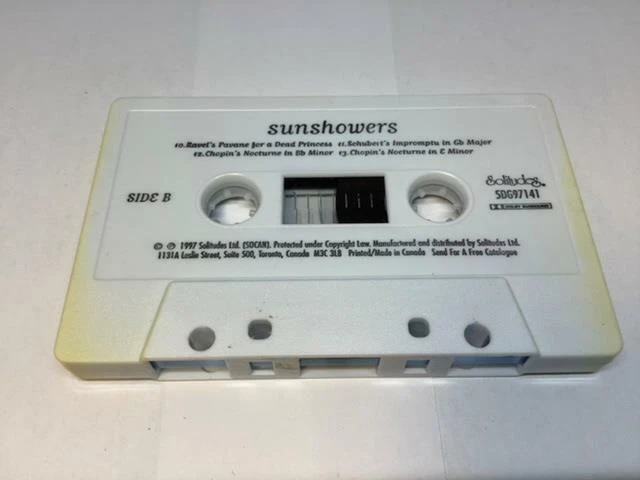 DAN GIBSON’S SOLITUDES Cassette Tape SUNSHOWERS SOLO CLASSICAL PIANO 5DG97141 - Image 3 of 4