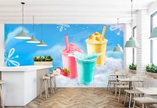 3D Ice Sand G4067 Wallpaper Wall Murals Removable Self-adhesive Honey