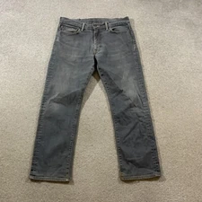 LEVI'S 504 Jeans Mens (34 Inch Waist) (28 Inch Leg) Regular Fit Grey