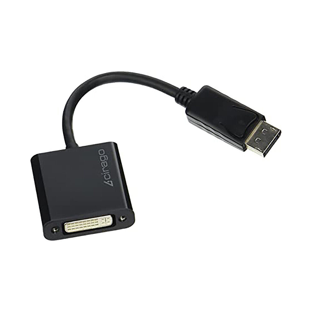 Cirago DisplayPort DP (Male) to DVI-D (Female) Single-Link Dongles Cable Adapter