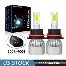 9007 Led Headlight Bulbs 8000k Ice Blue For Ford F150 1997-2003 F250 1997-2004