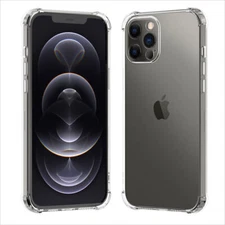 For iPhone 11 12 Pro Max XR XS Max Case Shockproof Clear Silicone Crystal Cover