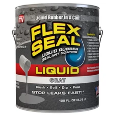 Flex Seal 3.8L - 1 gallon Liquid Rubber Sealant Coating - Gray