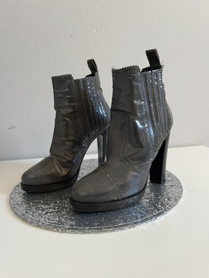 Kaki farbene, elegante Damenschuhe von HERMES PARIS in 36,5