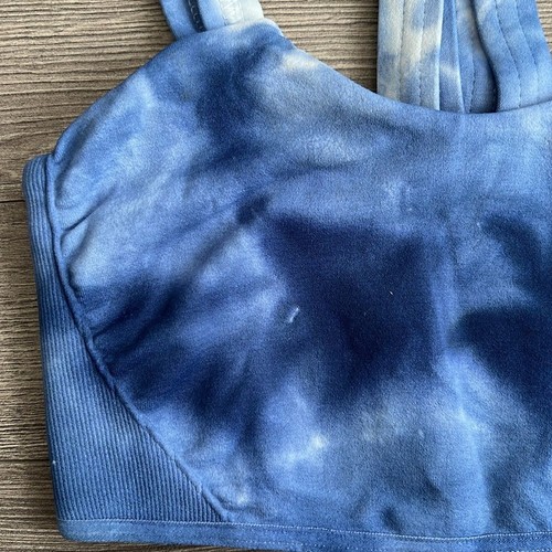 FREE PEOPLE MOVEMENT On The Radar Sports Bra XS/Small Rogue Blue Tie Dye Gym - Picture 6 of 10