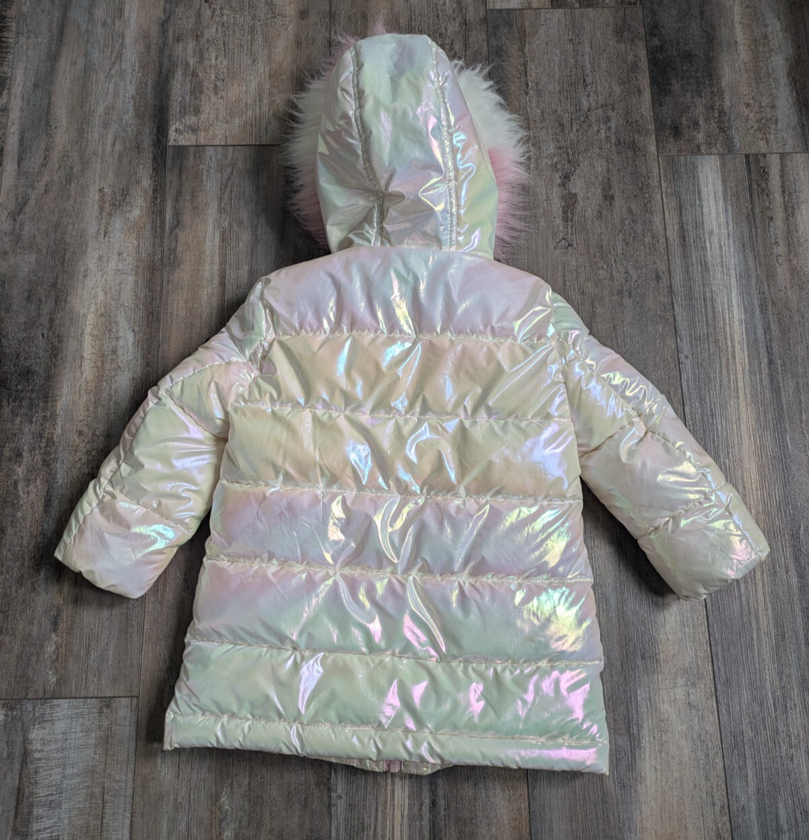 Sam Edelman Toddler and Little Girls Iridescent Coat 3T Pink