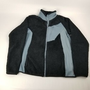 black fuzzy columbia jacket