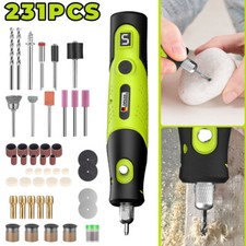 231PCS Cordless Electric Drill Grinder Engraving Pen Variable Speed Rotary Tool