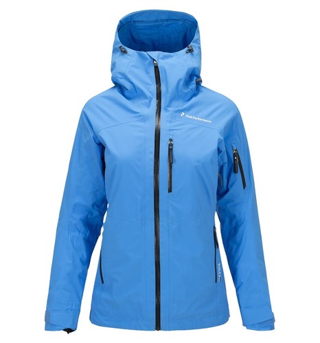Peak Performance Jacket Blue Waterproof Hooded Outdoor Men Zx6