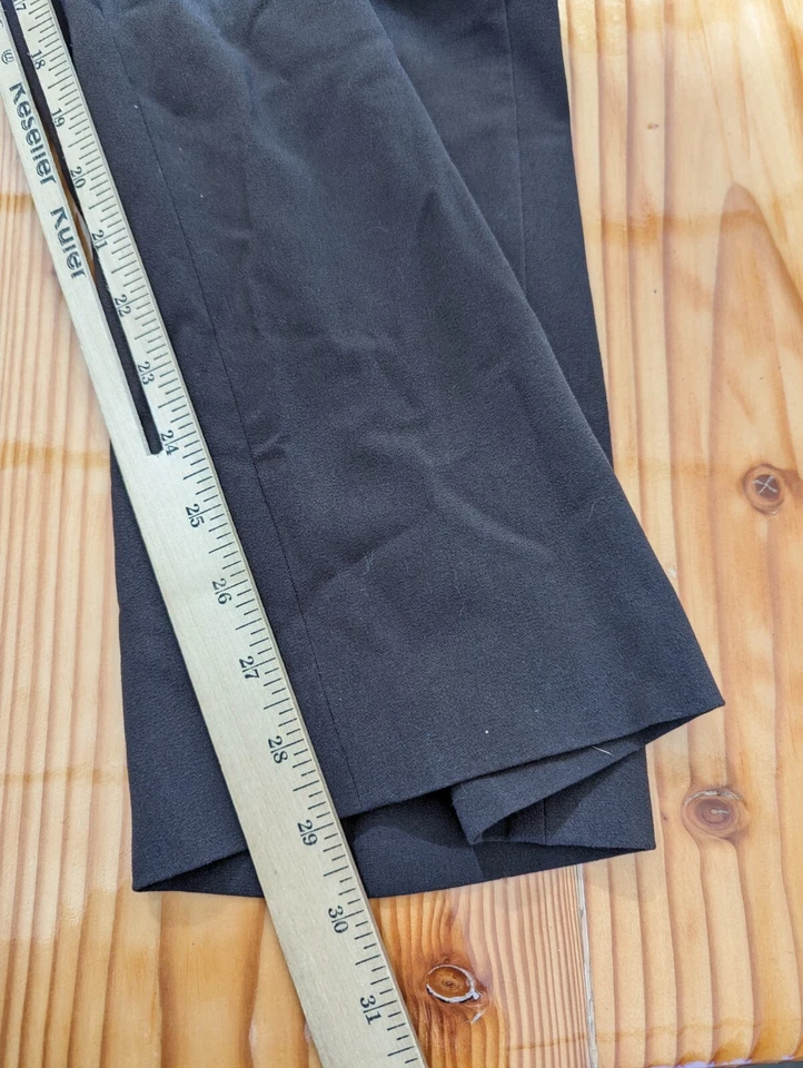 Maggie Barnes Womens Brown Dress Pants Stretch Elastic Waist Pocket Size 3 - Image 3 of 4
