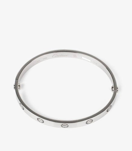 Cartier 18ct White Gold Love Bangle Size 17cm - Picture 4 of 6