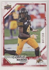 2019 Upper Deck CFL Red 47/150 Richard Leonard #78 0f3j