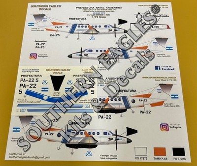 Beechcraft B350  Super King Air  Prefectura Naval Argentina-1/72 Decals