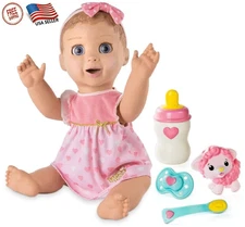 Luvabella Blonde Hair, Responsive Baby Doll with Real Expressions and Movement