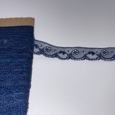 10 Yards Fine Navy Vintage Lace 3/4  Wide