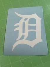 Detroit Tigers Old English D Vinyl Decal Window Decal