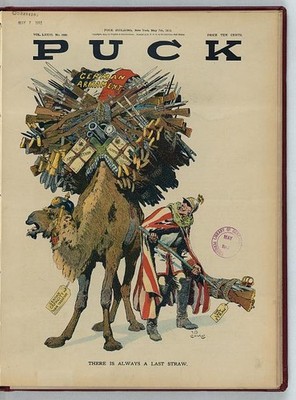 Puck New York NY 1913 Kaiser Wilhelm II German Armament Camel Cartoon