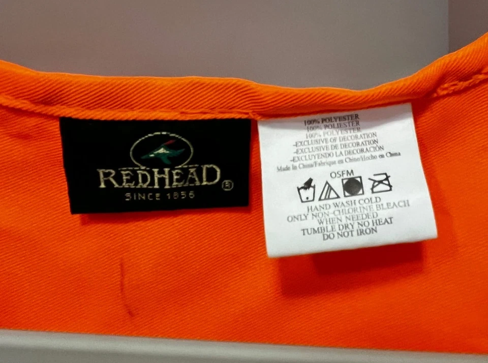 RedHead Blaze Mesh Safety Vests Hunting Lightweight Orange - Image 3 of 4