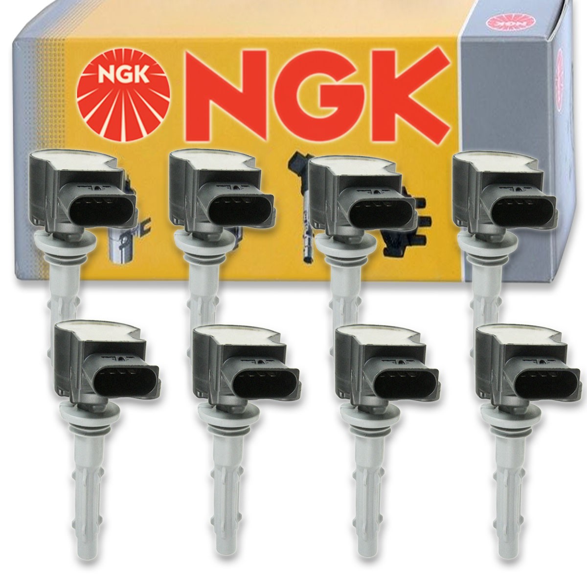 8 pcs NGK Ignition Coil for 2008-2014 Mercedes-Benz ML550 5.5L 4.6L V8 - ca