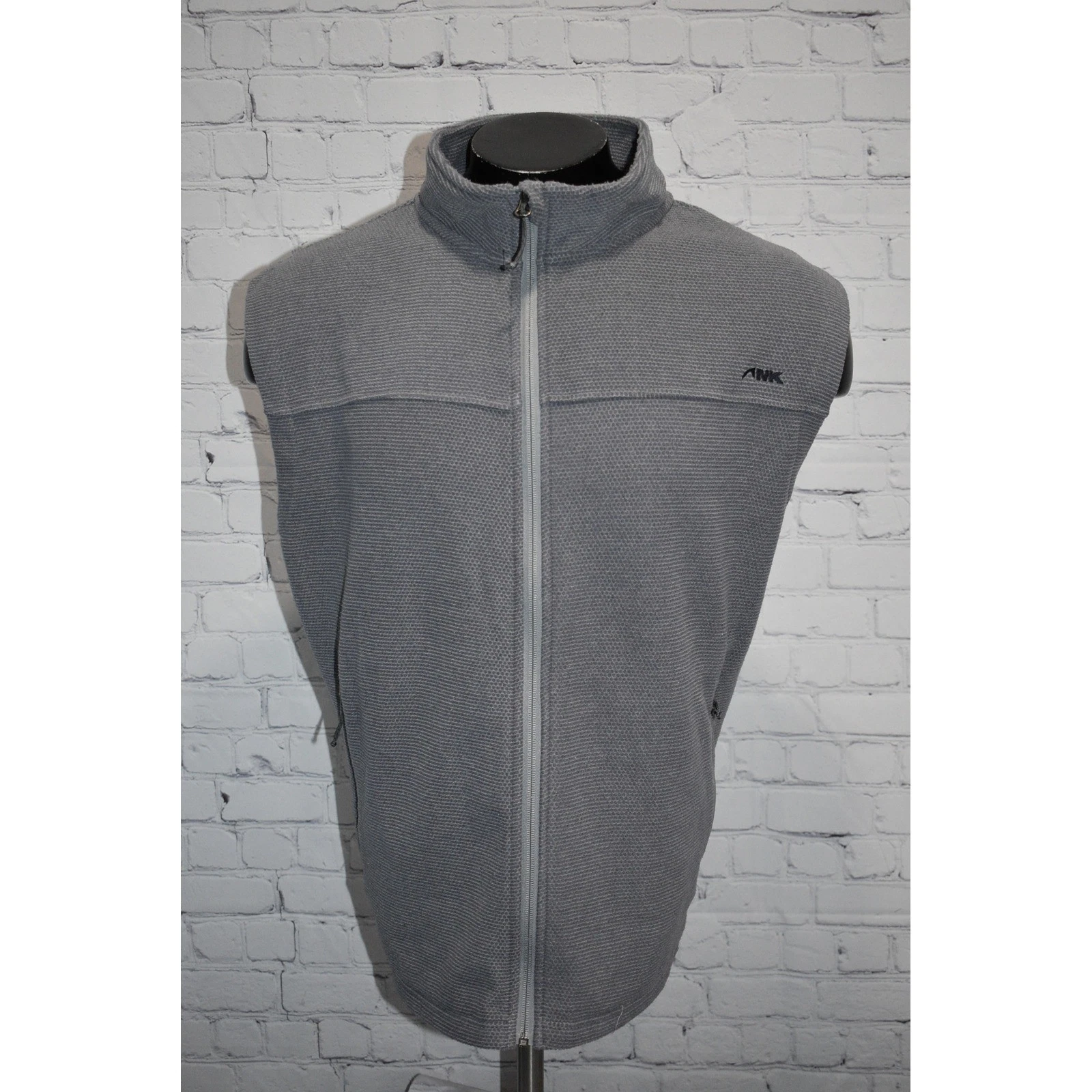 Mountain Khakis Vest Mens 2XL Gray Textured Fleece Full Zip Sleeveless Jacket