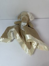 Douglas Baby Brown Puppy Dog Security Blanket Lovey Stars Tail Satin Cuddle Toys