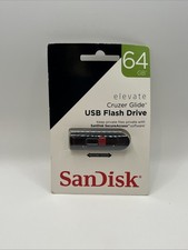 SanDisk Elevate Cruzer Glide USB Flash Drive (64GB)  - New