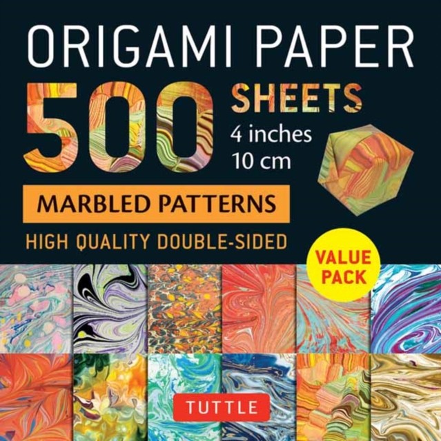 Origami Paper 500 sheets Marbled Patterns 4"" (10 cm) (Notebook / blank book)