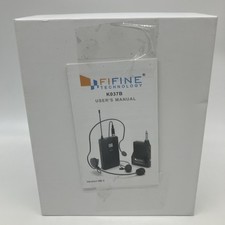 FIFINE Wireless Microphone System with Headset K037B Open Box
