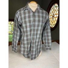 Vintage Retford Rustic Boho 60's  Singles Button-Down Shirt Grunge Men's Medium