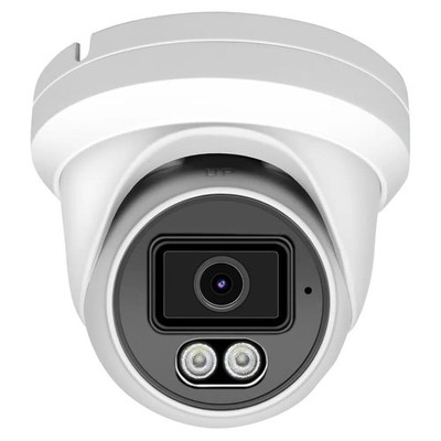 4MP PoE IP Turret Dome Camera with Microphone/Audio, IP Security Camera Outdo...